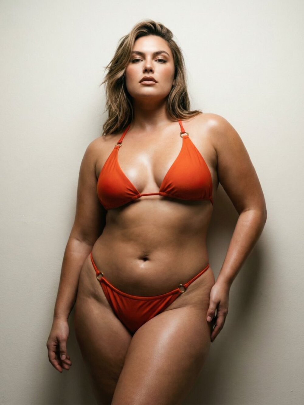 Fella Vibrant Orange and Pink Bikini